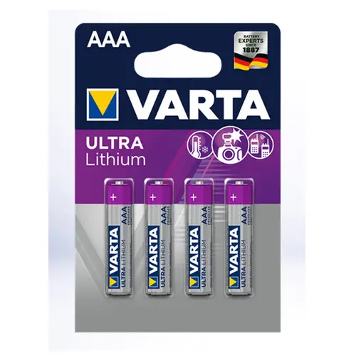 Varta Ultra Lithium Micro (AAA/FR03) 4er Batterie