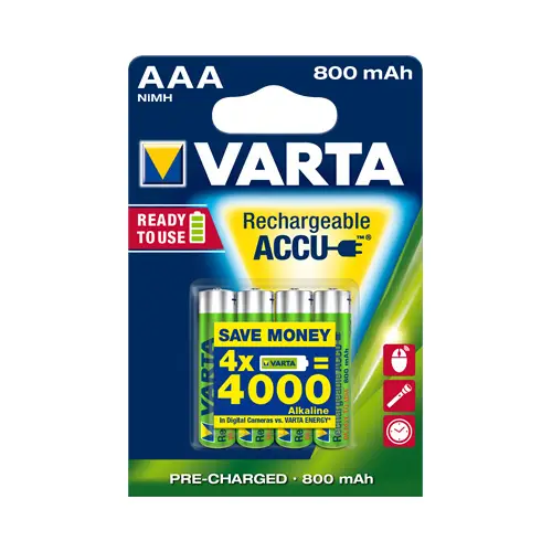 Varta Ready to Use Akku Micro 4er Blister (AAA/HR03)