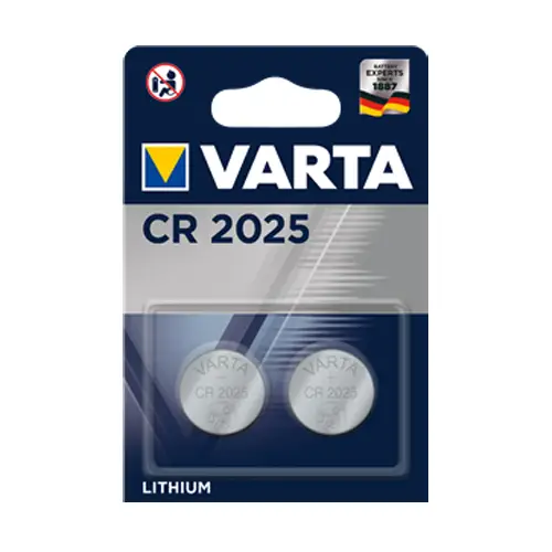 Varta Electronics CR 2025 2er Blister Knopfzelle
