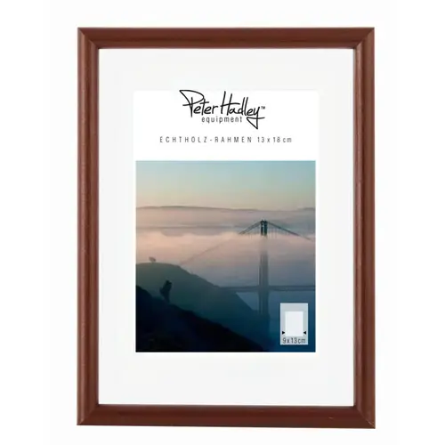 Peter Hadley Rondo 10x15 cm dunkelbraun, Holzrahmen