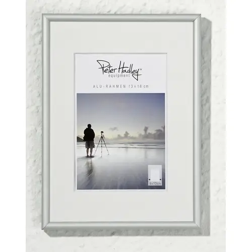 Peter Hadley Tibet 40x50 cm silber-matt, Alurahmen mit cremefarbenem Ppt. (30x40)