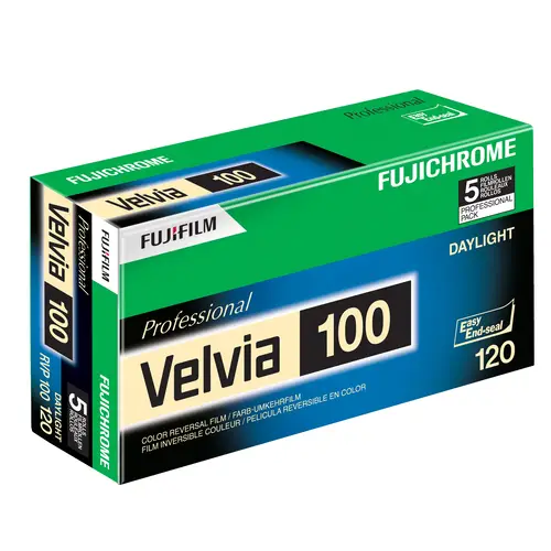 Fujifilm Velvia 100 120 5er Pack Dia-Rollfilm