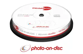 Primeon CD-R 80Min./Audio 10er Spindel InkJet Fullsize Printable