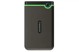 Transcend Slim StoreJet 25M3S 1TB grau-grün, externe 2,5' HDD-Festplatte"