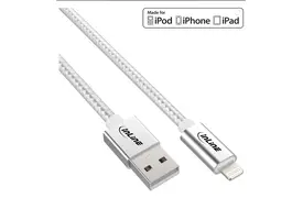 InLine Lightning USB Kabel, für iPad, iPhone, iPod, silber/Alu, 2m