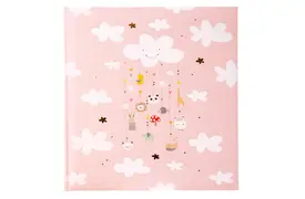 Goldbuch Babyalbum rose, 30x31 cm 'Mobile'" 4 S. Textvorspann, 60 weiße S."