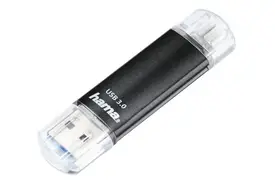 Hama FlashPen Laeta Twin USB 3.0 32 GB 40MB/s schwarz USB-Stick