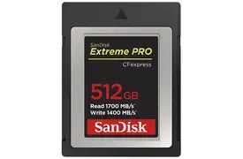 SanDisk Extreme PRO CFexpress Card 512GB Type B, 1700/1400 MB/s