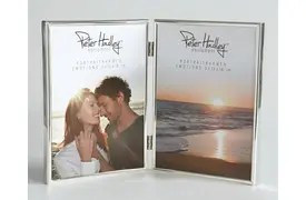 Peter Hadley Emotions Doppelrahmen 13x18 cm,silber-glanz,Porträtrahmen Hochformat