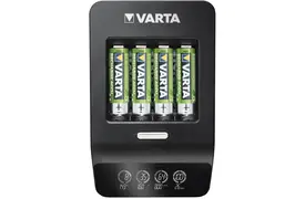 Varta LCD Ultra Fast Charger u. 4 AA/LR6 Mignon Power Akkus 2100 mAh