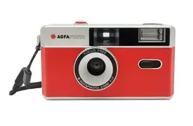AgfaPhoto Reusable Photo Camera red, analoge Kleinbildkamera