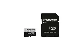 Transcend 128 GB microSDXC-Karte 340S UHS-I U3 A2 V30 160/125MB/s mit Adapter