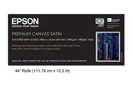 Epson Premium Satin Canvas Rolle 44' 350g/m², 111,78 cm x 12,2 m"