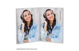 ZEP Acryl-Doppelrahmen 13x18 cm quer