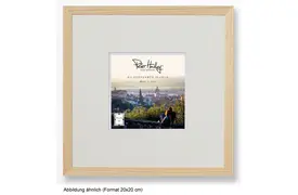 Peter Hadley Nina 20x20 cm natur, Holzrahmen mit Passepartout 13x13 cm