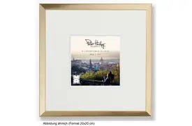 Peter Hadley Nina 20x20 cm gold, Holzrahmen mit Passepartout 13x13 cm