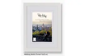 Peter Hadley Amalfi 15x20 cm, weiß, Holzrahmen