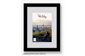 Peter Hadley Amalfi 15x20 cm, schwarz, Holzrahmen