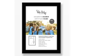 Peter Hadley Amalfi A4, schwarz, Holzrahmen