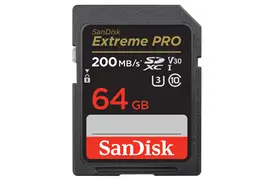 SanDisk 64 GB SDXC ExtremePro 200MB/s V30 UHS-I U3, Class 10 Speicherkarte