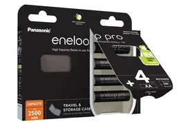 Panasonic eneloop pro AA 4er DECT 2500 mAh Mignon Blister (BK-3HCDEC4BE)