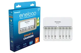 Panasonic eneloop BQCC63 unbestückt, 8-Zellen Charger
