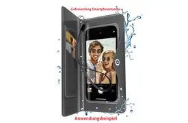 SBS Black Splash Wallet Smartphonetasche transparent und spritzwassergeschützt