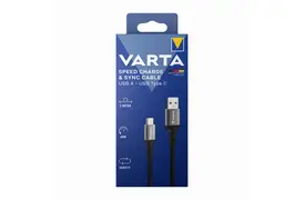 Varta USB Type A to Type C 60 Watt, 2m Speed Charge & Sync Cable, 5 Gbit/s