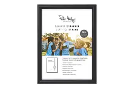 Peter Hadley Rondo A4 schwarz, Holzrahmen (21x29,7 cm)