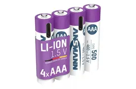Ansmann Micro AAA Type 500 LI-ION Akku USB-C, 4er Blister 400 mAh