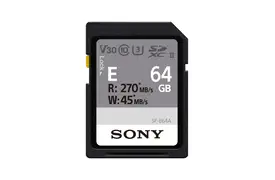 Sony SDXC-Karte 64 GB Cl10 UHS-II U3 V30 270/70MB/s