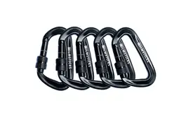 Filmsticks Locking Karabiner 5 Stück schwarz