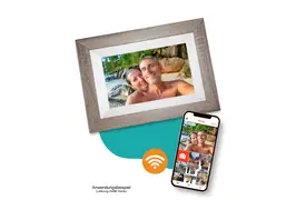 Pora 8' WF-805T-DB dunkelbraun Digitaler Bilderrahmen"