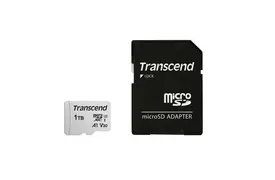 Transcend 1 TB microSDXC-Karte 300S-A UHS-I U3 A1 V30 95/45MB/s mit Adapter
