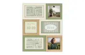 ZEP Dracy, Galerierahmen aus Holz, bunt, für 6 Fotos, zum Hängen