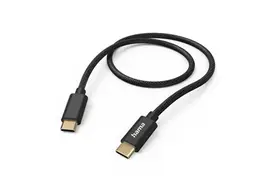 Hama Fabric USB-C - USB-C Ladekabel 1,5 m Nylon, schwarz
