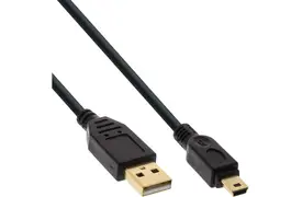 InLine USB 2.0 USB A Stecker an Mini-B Stecker (5pol.) Mini-Kabel, 5m