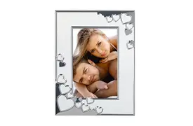 Hama Cape Coral weiß, 10x15 cm, Portraitrahmen, aus Metall