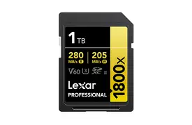 Lexar 1800x SDXC 1 TB V60 UHS-II U3 (280/205 MB/s) Prof. Speicherkarte