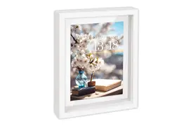 ZEP Vittel weiß, für 2 Fotos 13x18 cm, Vorder- und Rückseite best., Holzrahmen