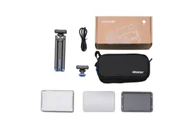 Amaran Ace 25c Silver Kit RGBWW-LED Kameraleuchte+Grid+Mini-Stativ+Tasche