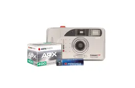 AgfaPhoto analoges Kamera Set FF mit Blitz