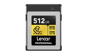Lexar CFexpress 512 GB PRO Type B GOLD 4.0 Serie R3600/W3300 MB/s