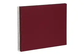 Goldbuch Bella Vista 35x30 cm, 40 schwarze Seiten, bordeaux, Spiralalbum