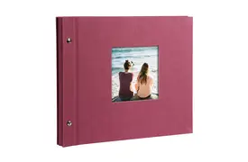 Goldbuch Bella Vista 30x25 cm, 40 schw. Seiten, fuchsia, Schraubalbum