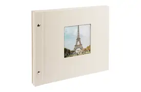 Goldbuch Bella Vista 30x25 cm, 40 schw. Seiten, sandgrau, Schraubalbum