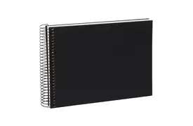 Goldbuch Bella Vista 24x17 cm, 40 weiße Seiten, schwarz, Spiralalbum