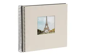 Goldbuch Bella Vista 20x20 cm, 40 schwarze Seiten, sandgrau, Spiralalbum
