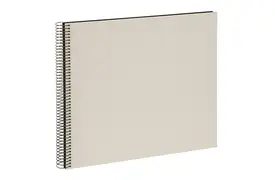 Goldbuch Bella Vista 35x30 cm, 40 schwarze Seiten, sandgrau, Spiralalbum