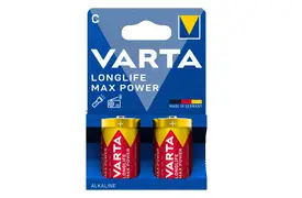 Varta Longlife Max Power C (LR14) Baby 2er Blister plastikfrei